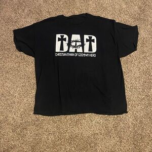 Black Christian Dad T-Shirt
